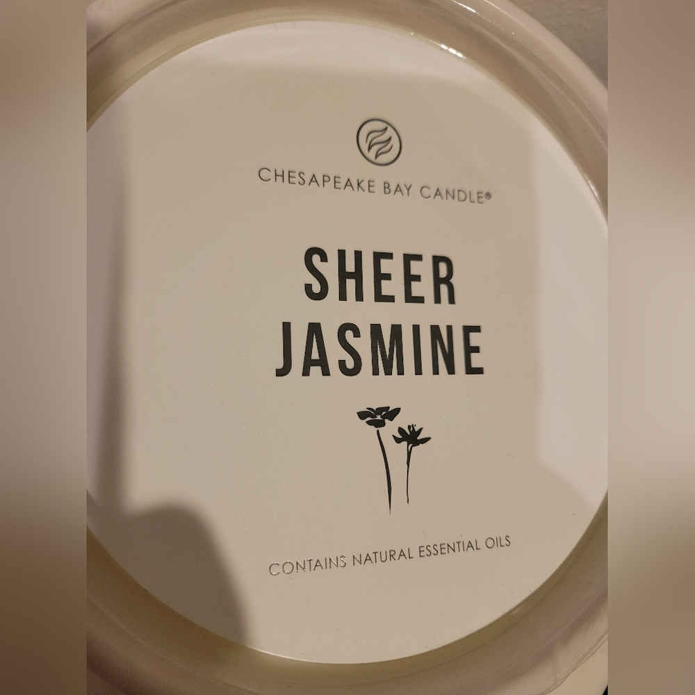 Chesapeake Bay Candle 3-wick Sheer Jasmine Candle BRAND NEW